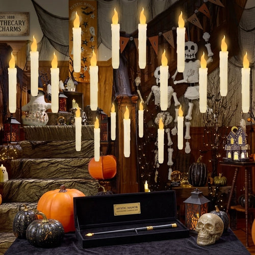 Premium Floating Candles Set (36 pcs + magic wand)